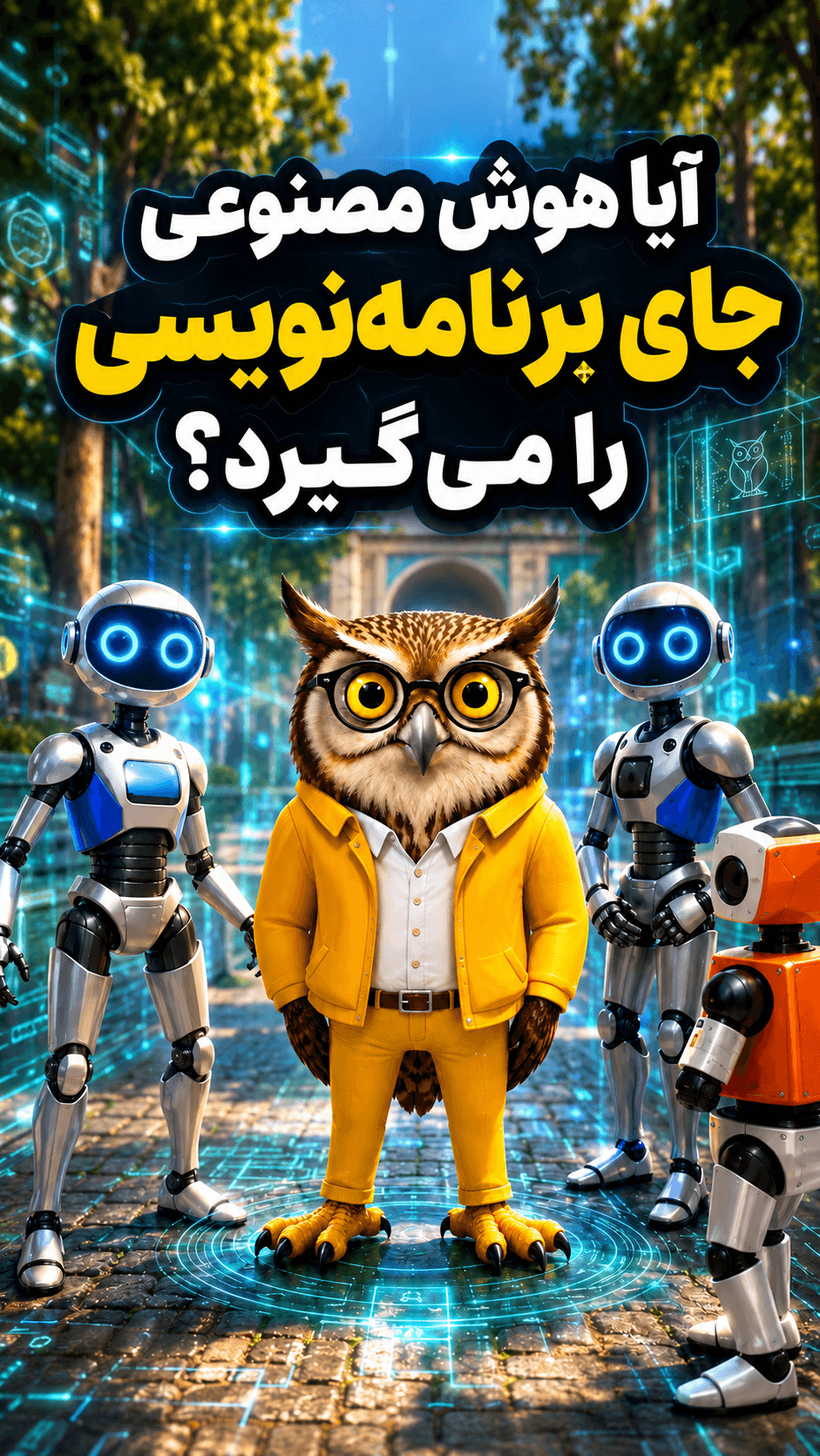 تصویر پست آیا هوش مصنوعی جای برنامه‌نویسی را می‌گیرد؟