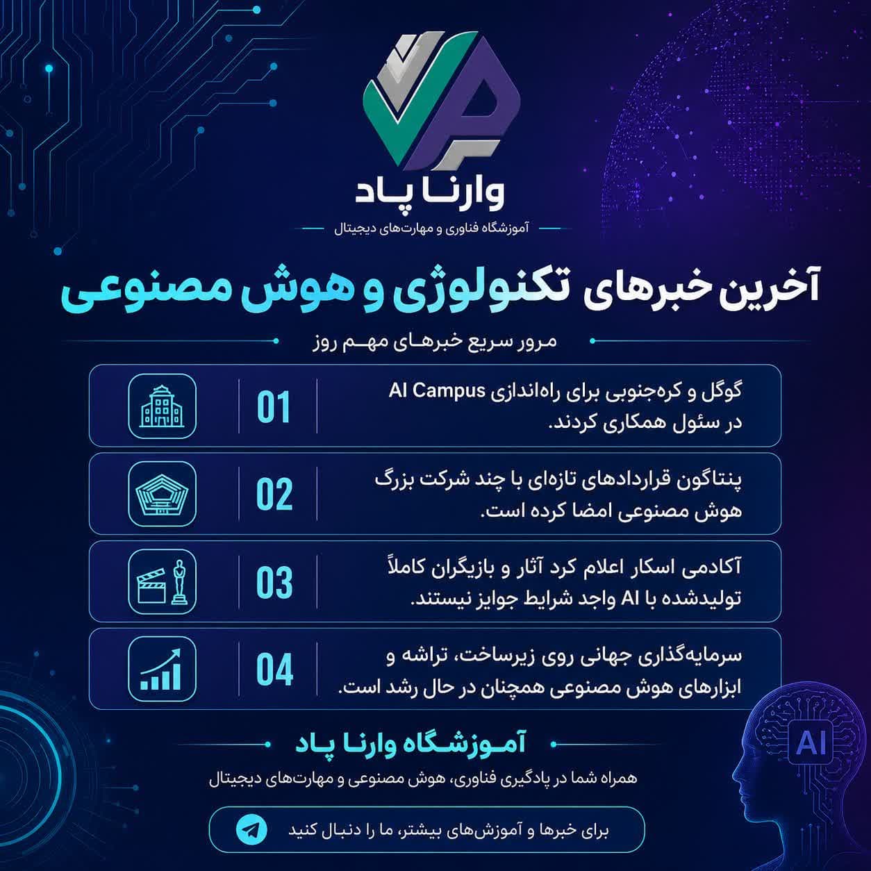 تصویر پست آخرین خبرهای تکنولوژی و هوش مصنوعی