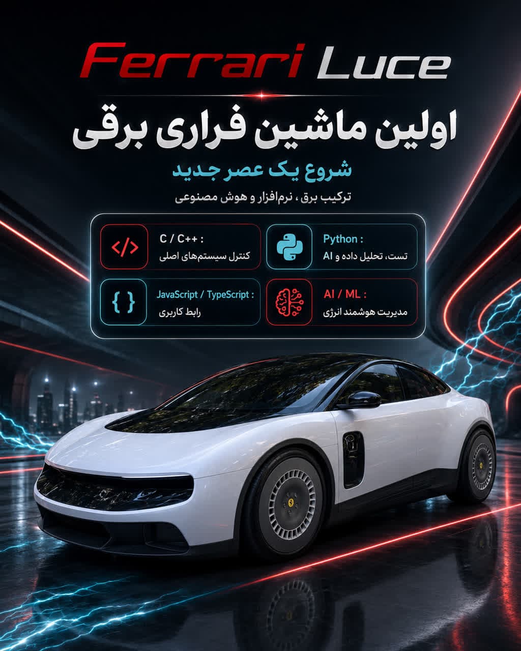 تصویر پست اولین فراری برقی و نقش برنامه‌نویسی در خودروهای هوشمند