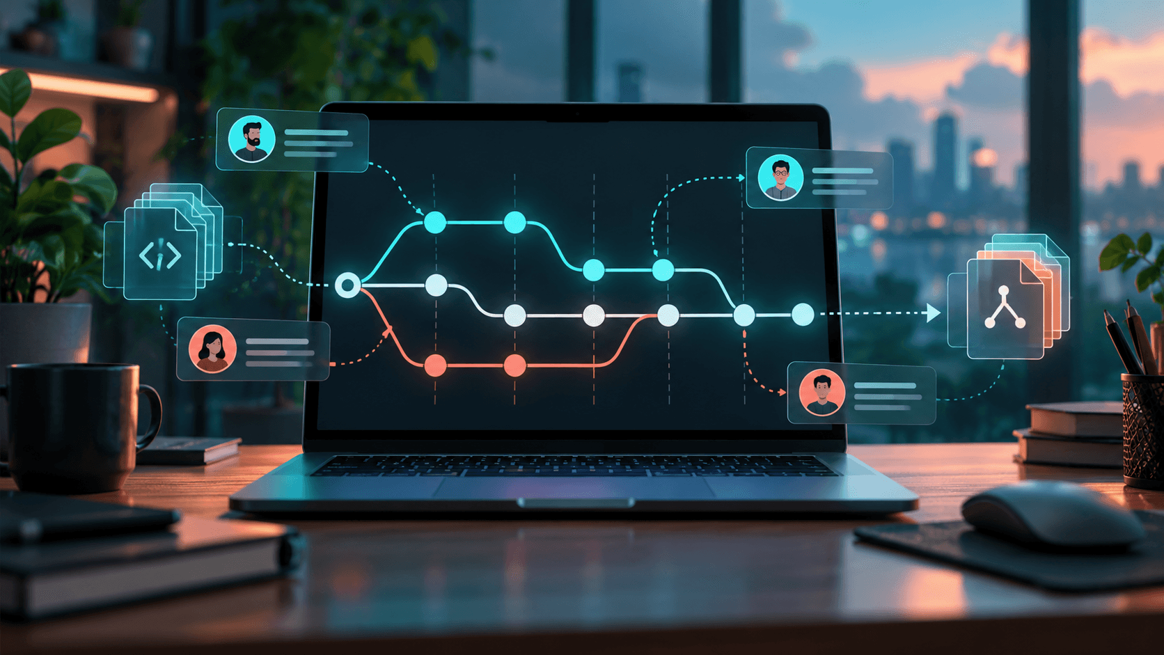 تصویر مقاله Git چیست؟ چه کاربردی دارد و چرا برنامه‌نویس‌ها از آن استفاده می‌کنند؟
